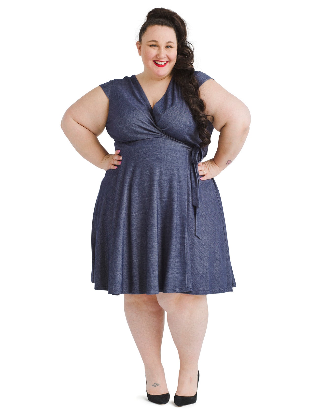 Indigo Wrap Dress | Hutch | Gwynnie Bee ...